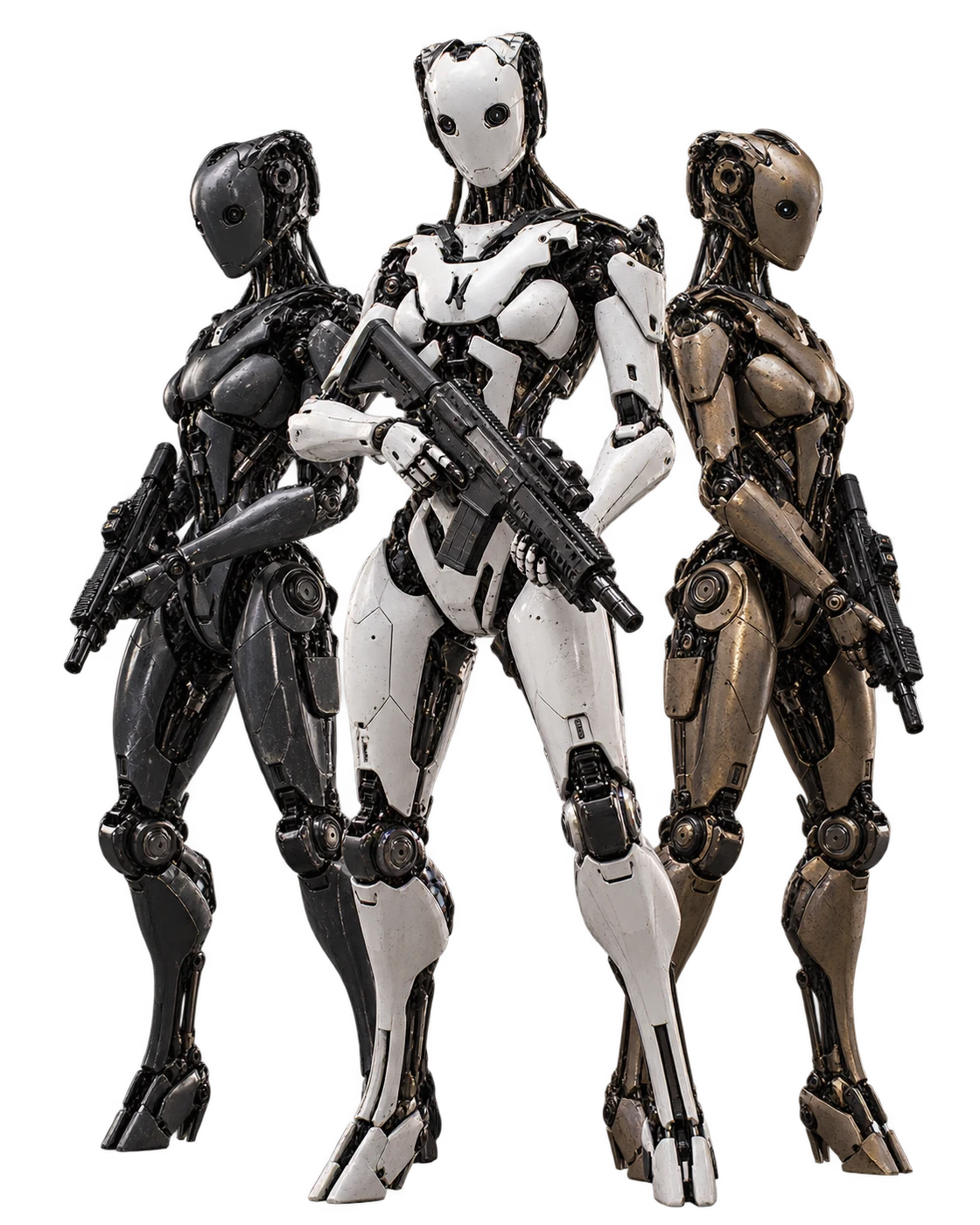 ZYLO operators in pearl, graphite and bronze armor